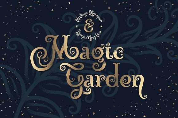 Magic Garden Font & Graphics Font