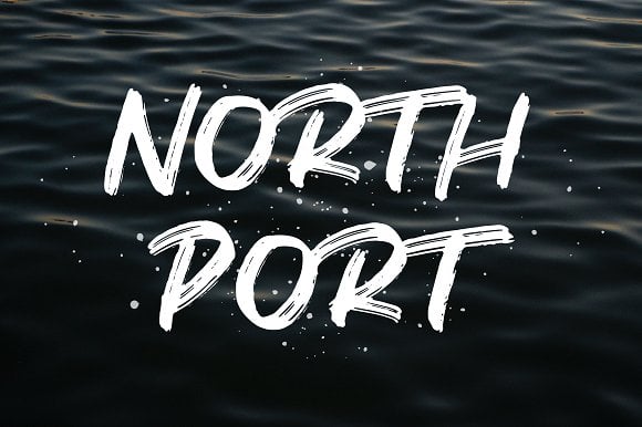 North Port | All Caps Brush Font