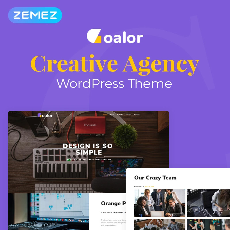 Goalor - Creative Agency Multipurpose Modern Elementor WordPress Theme