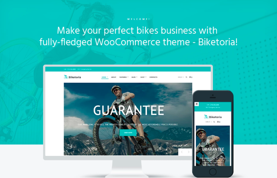 Biketoria- Bike Shop Elementor WooCommerce Theme