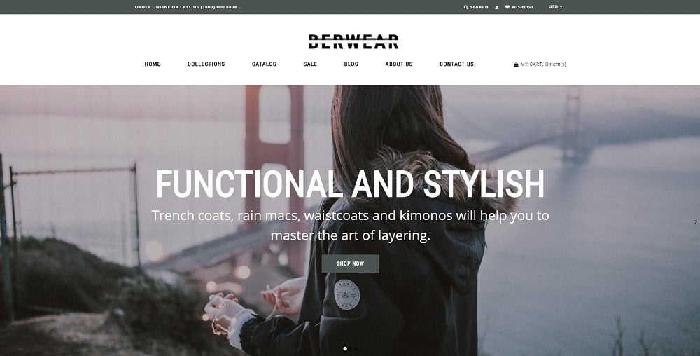 BERWEAR - Fashion Multipage Elegant Shopify Theme