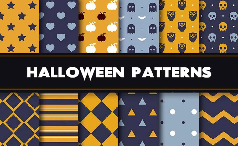 12 Scary Halloween Pattern.