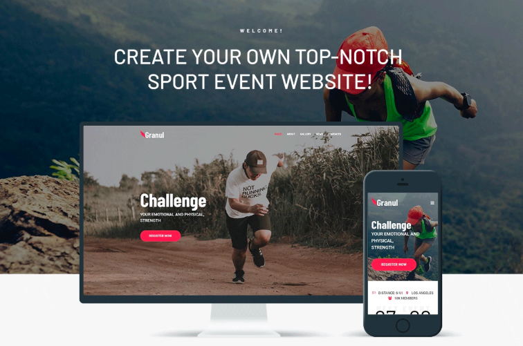Granul - Sport Event Multipurpose Modern Elementor WordPress Theme