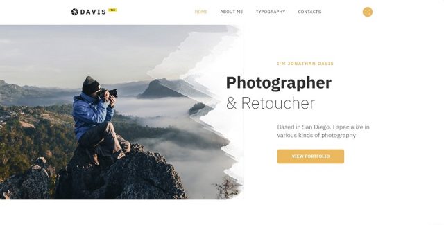 Free HTML5 Theme for Photo Site Website Template