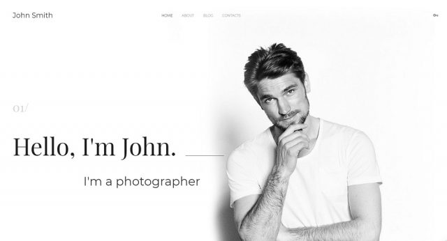John Smith - Personal Page Elegant Joomla Template