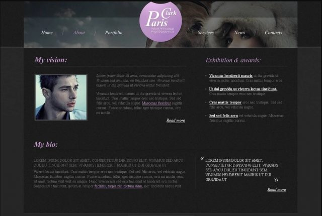 Free Theme with JustSlider, jCarousel, FancyBox Website Template