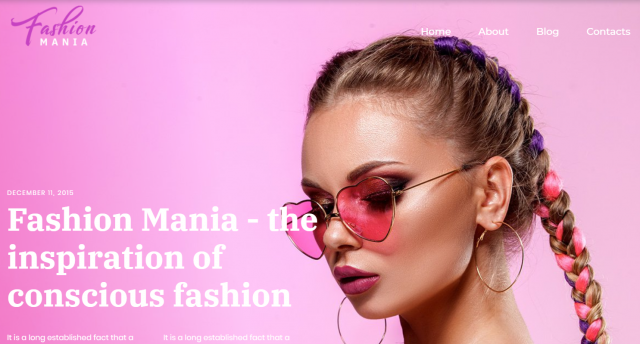 Fashion Mania - Easy WordPress Theme WordPress Theme