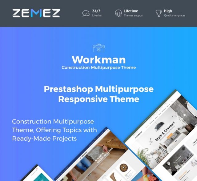 Workman - Construction Multipurpose PrestaShop Theme