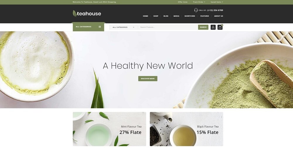 Teahouse - Multi Purpose Store WooCommerce Theme