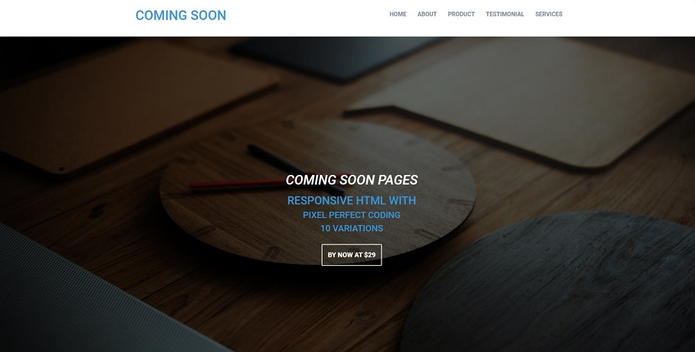 COSO - Coming Soon HTML Specialty Page