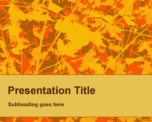 Free Fall PowerPoint background Template