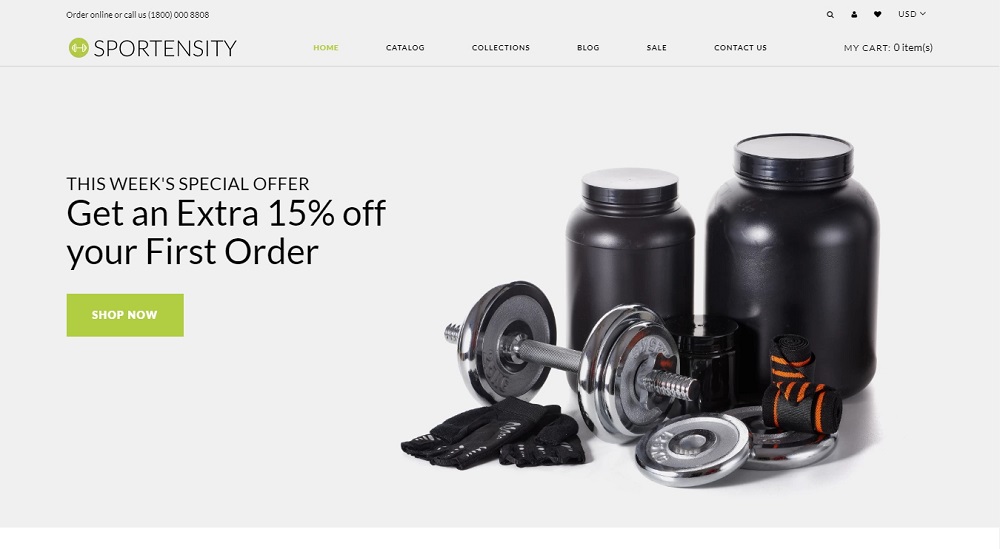 Sportensity - Sports Store eCommerce Clean Shopify Theme