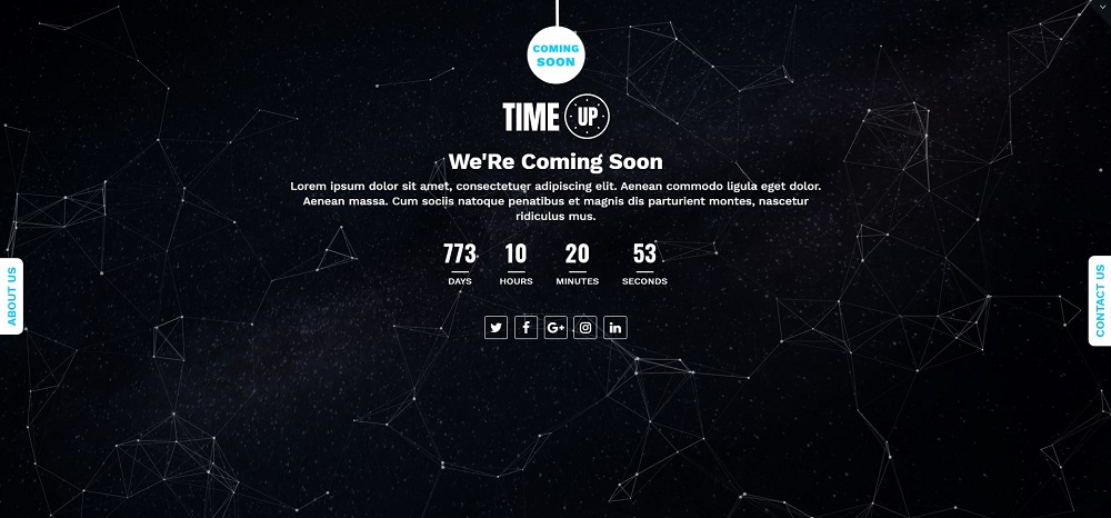 Time Up - Coming Soon Specialty Page