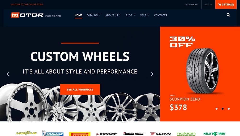 Wheels & Tires Responsive Shopify Theme