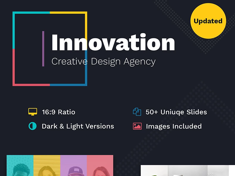 Innovation Creative PPT For Design Agency PowerPoint Template