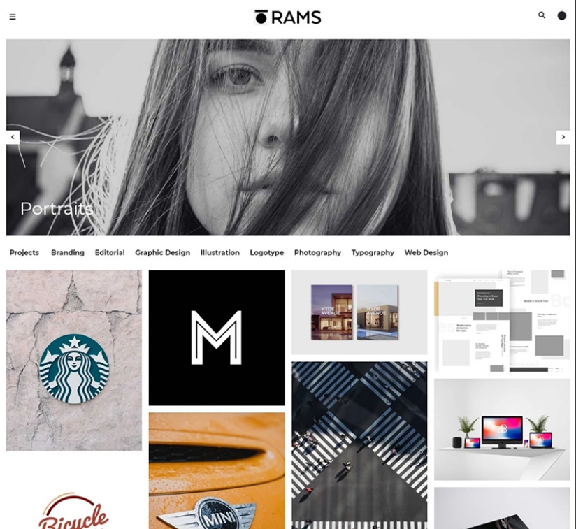 RAMS - Portfolio & Art Gallery WP Theme