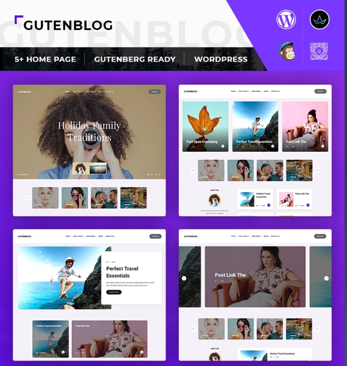 GutenX - WP Theme for Personal Blog