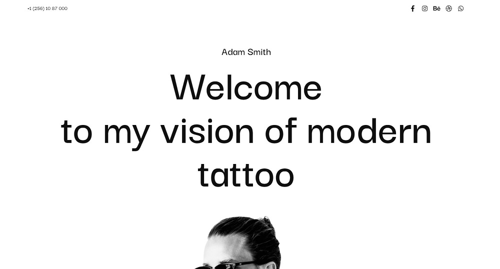 Adam Smith - Creative Personal Tattoo Pro WordPress Theme