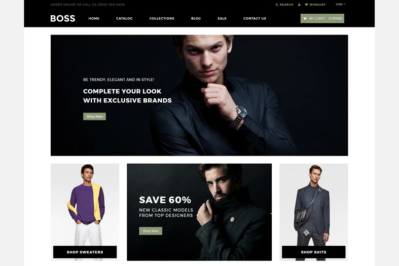 BOSS — Apparel eCommerce Modern Shopify Theme