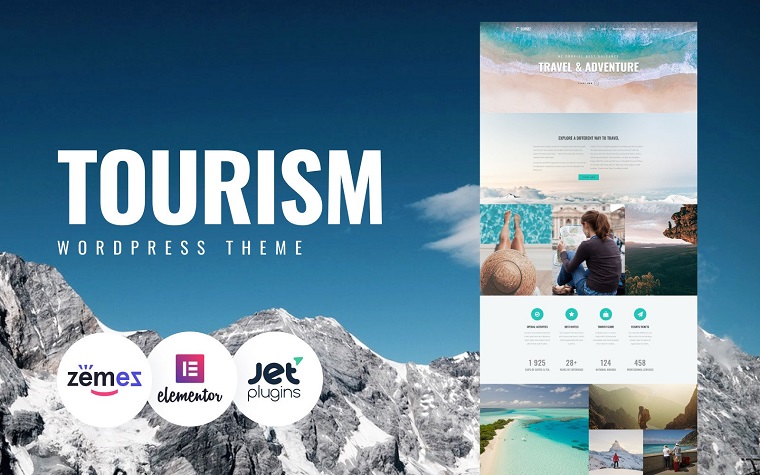 Closez - Tourism One Page Modern Elementor WordPress Theme