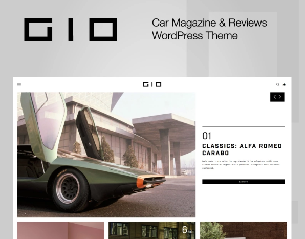 GIO - Car Magazine WordPress Theme