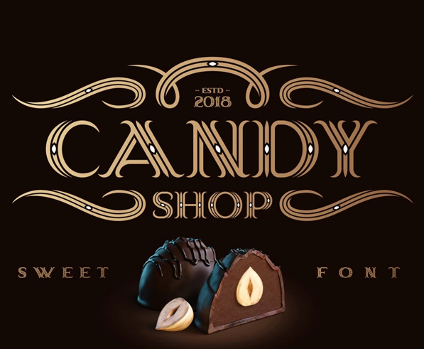 Candy Shop Font with Bonus Font