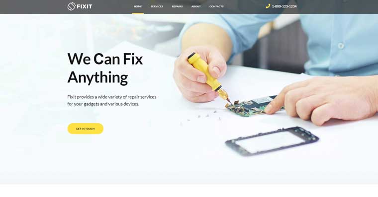 Fixit - Gadgets Repair Multipurpose Modern Elementor WordPress Theme
