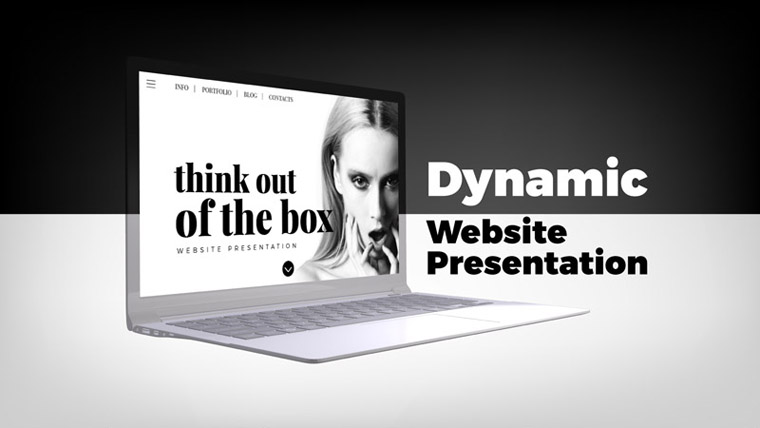 Dynamic Website Presentation After Effects Intro