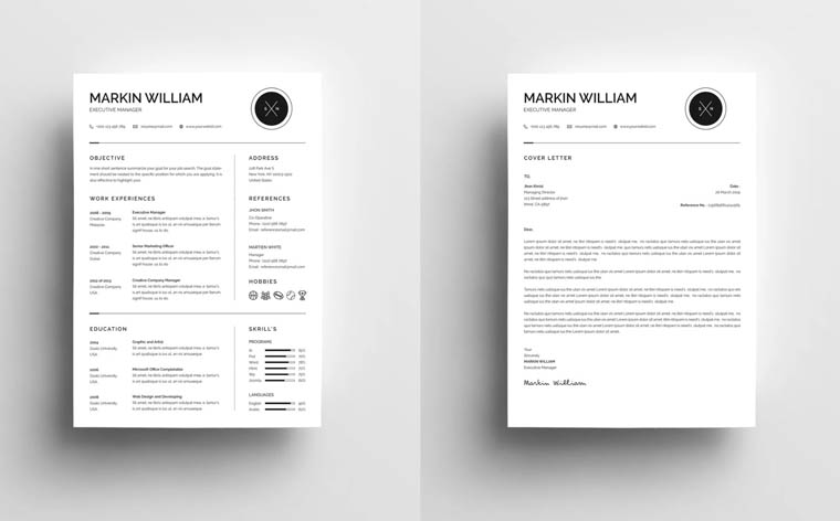 Markin William - Sales Associate Resume Template