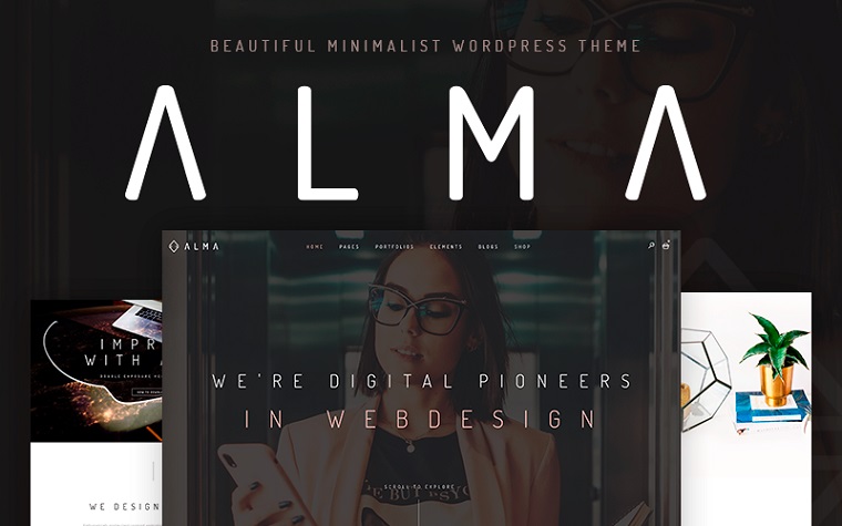 Alma - Minimalist WordPress Theme.