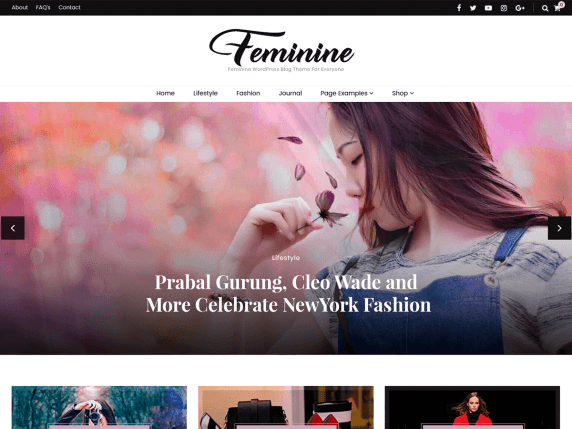 Blossom Feminine Girly WordPress Theme