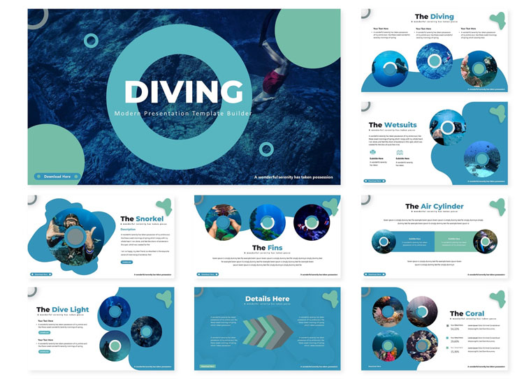 Diving | PowerPoint Template