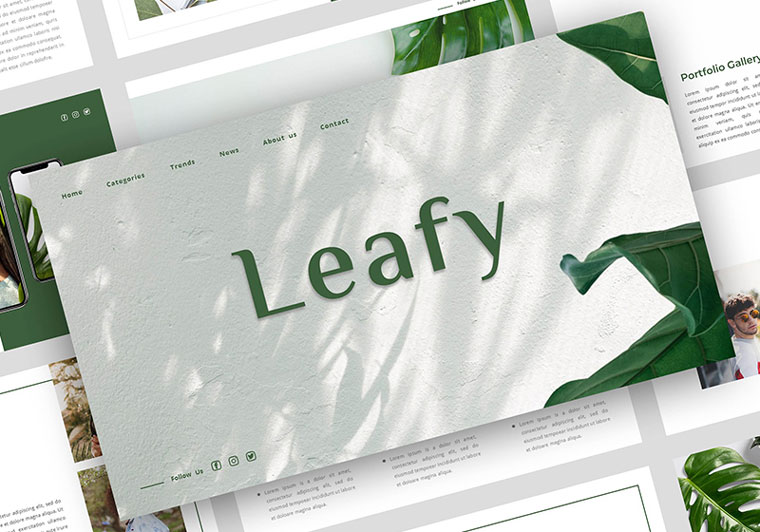 LEAFY PowerPoint Template