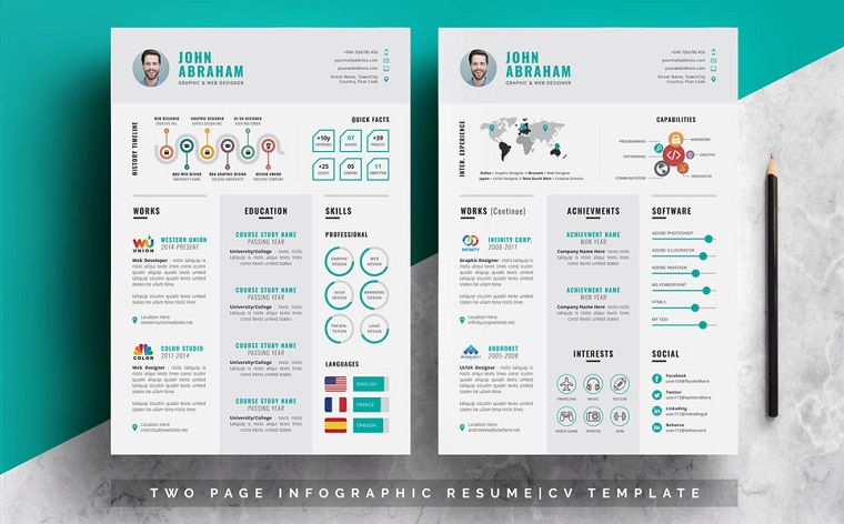 Modern-Infographic Resume Template