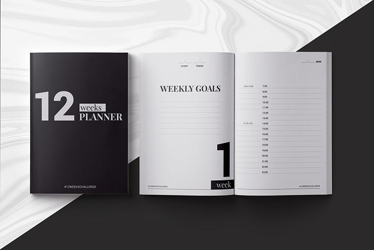 12 Weeks Planner InDesign Template