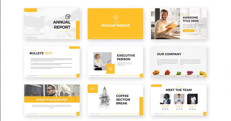 Annual Report Powerpoint Template
