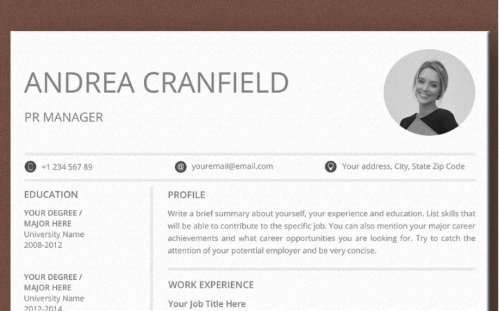 Andrea Cranfield Ms Word Resume Template