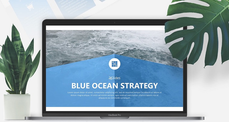 Blue ocean strategy PPT template