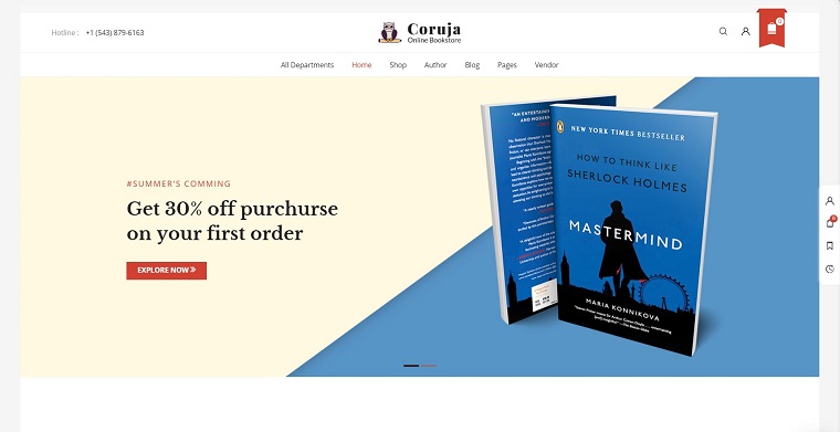 Coruja - Book Store & Publisher WooCommerce Theme