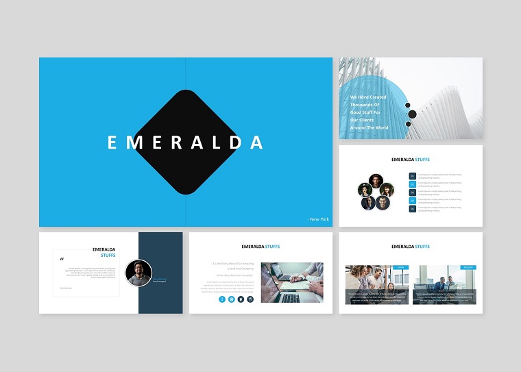 Emeralda Creative Business PowerPoint Template