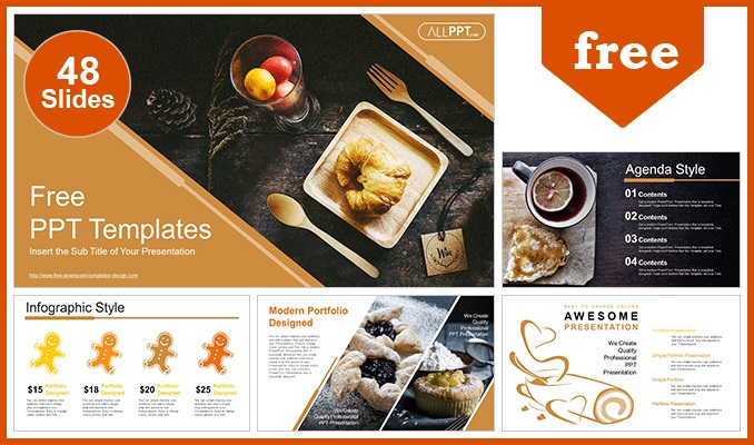 Freshly Baked Bread PowerPoint Templates