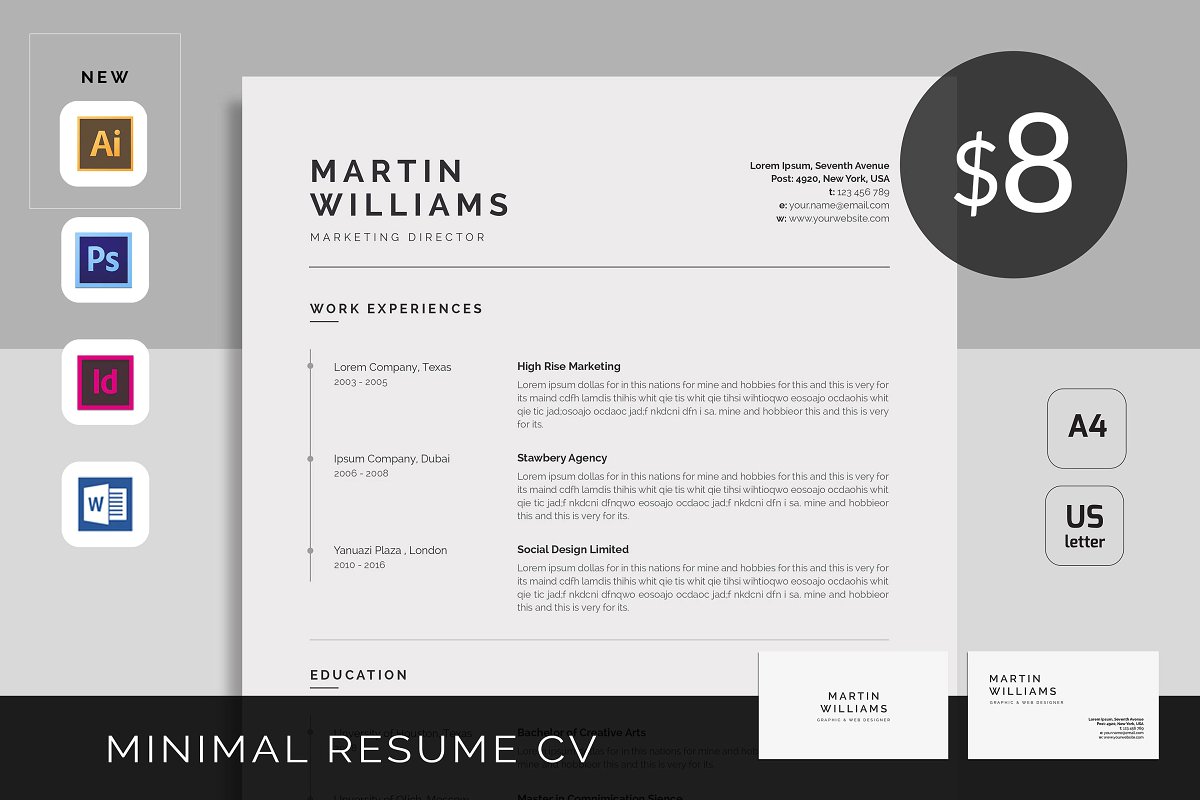 InDesign Resume/CV Template 