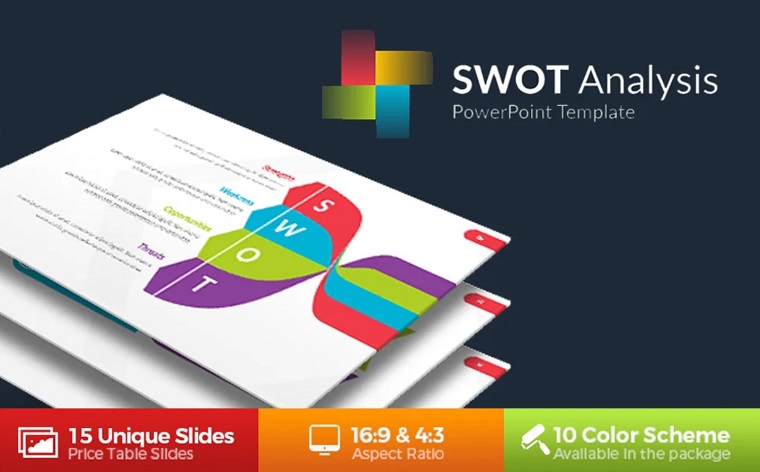 SWOT Infographic Analysis PowerPoint Template