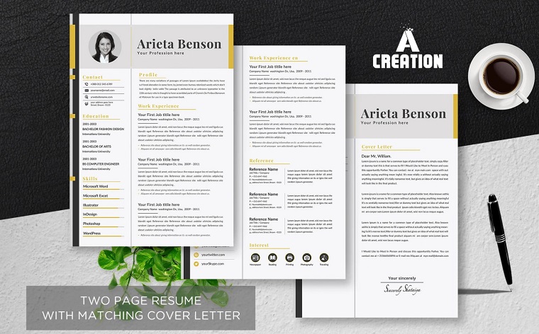 Executive Assistant CV Template Layout Resume Template