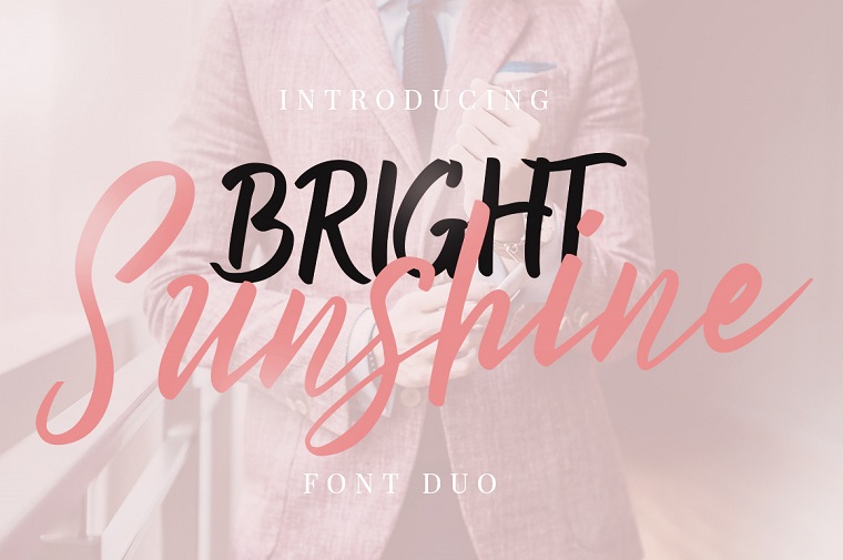 Bright Sunshine Font Duo