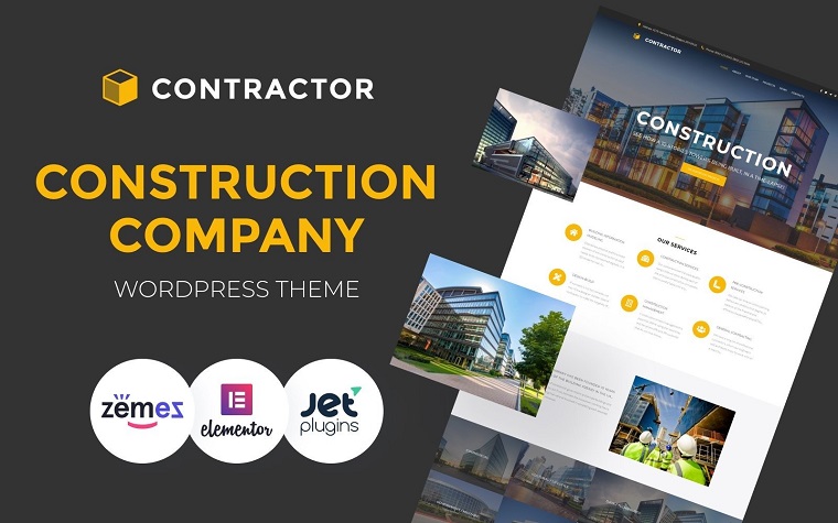 Contractor - Architecture & Construction Company Elementor WordPress Theme