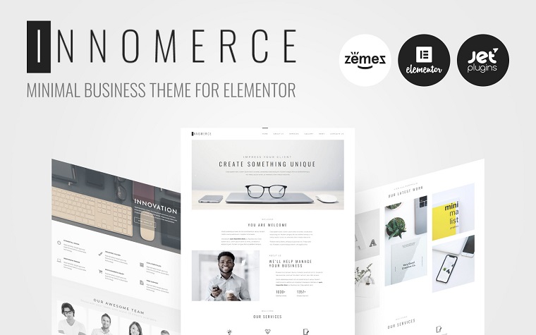 Innomerce - Business Multipurpose Minimal Elementor WordPress Theme.