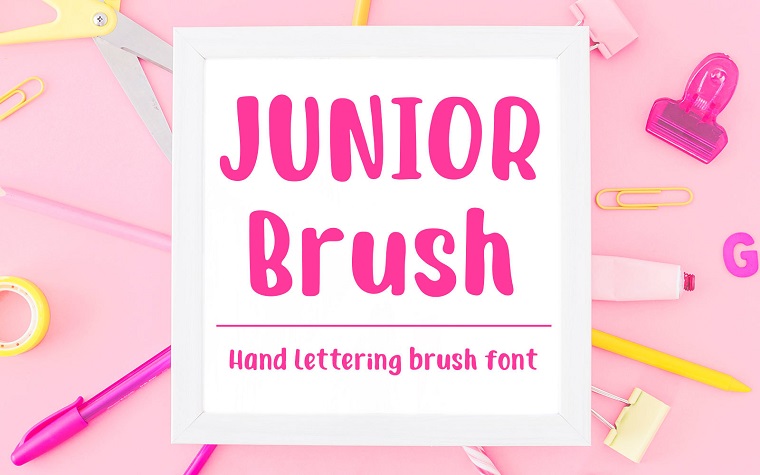 Junior Brush Handwritten Brush Font
