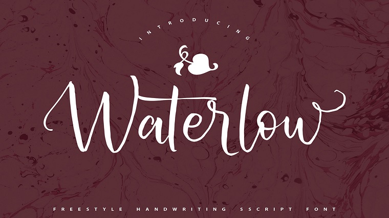 Waterlow | Handwriting Script Font