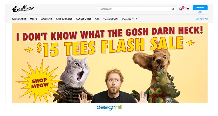 Threadless sell your design online